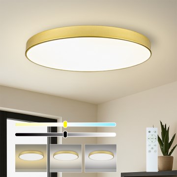 Brilagi - Ściemnialna lampa sufitowa POOL SMART LED/128W/230V 3000-6000K 100 cm złota Wi-Fi Tuya + zdalne sterowanie