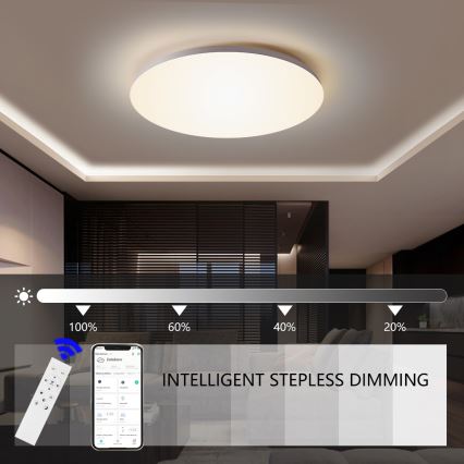 Brilagi - LED ściemnialna oprawa sufitowa SMART LED/36W/230V śr. 48 cm 3000-6000K Wi-Fi Tuya Beacon + pilot zdalnego sterowania