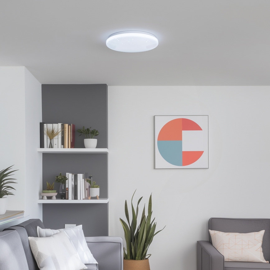 Brilagi - Ściemnialna lampa sufitowa LED SMART STARS LED/24W/230V śr. 38 cm 3000–6000K Wi‑Fi Tuya Beacon + pilot zdalnego sterowania