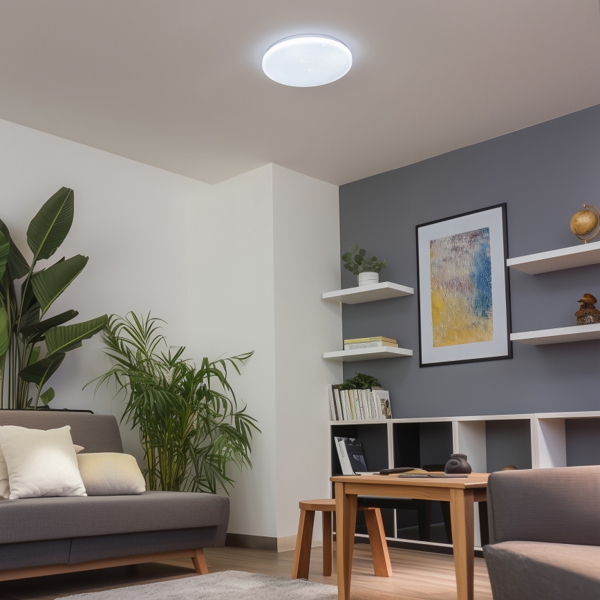 Brilagi - Ściemnialna lampa sufitowa LED SMART STARS LED/24W/230V śr. 38 cm 3000–6000K Wi‑Fi Tuya Beacon + pilot zdalnego sterowania