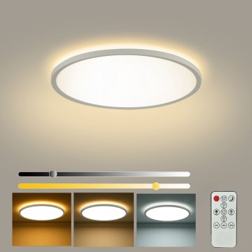 Brilagi - ściemnialna lampa sufitowa ULTRA SLIM LED/18W/230V 2700–6500K śr. 30 cm biała + pilot zdalnego sterowania