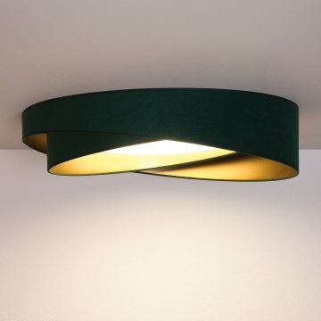 BRILAGI - ściemnialna lampa sufitowa VELVET TWIST LED/36W/230V 3000-6000K śr. 65 cm Wi-Fi Tuya Beacon zielony/złoty + pilot zdalnego sterowania