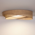 BRILAGI - Ściemnialna lampa sufitowa VELVET TWIST LED/36W/230V 3000-6000K Ø65 cm Wi-Fi Tuya Beacon beżowa + pilot