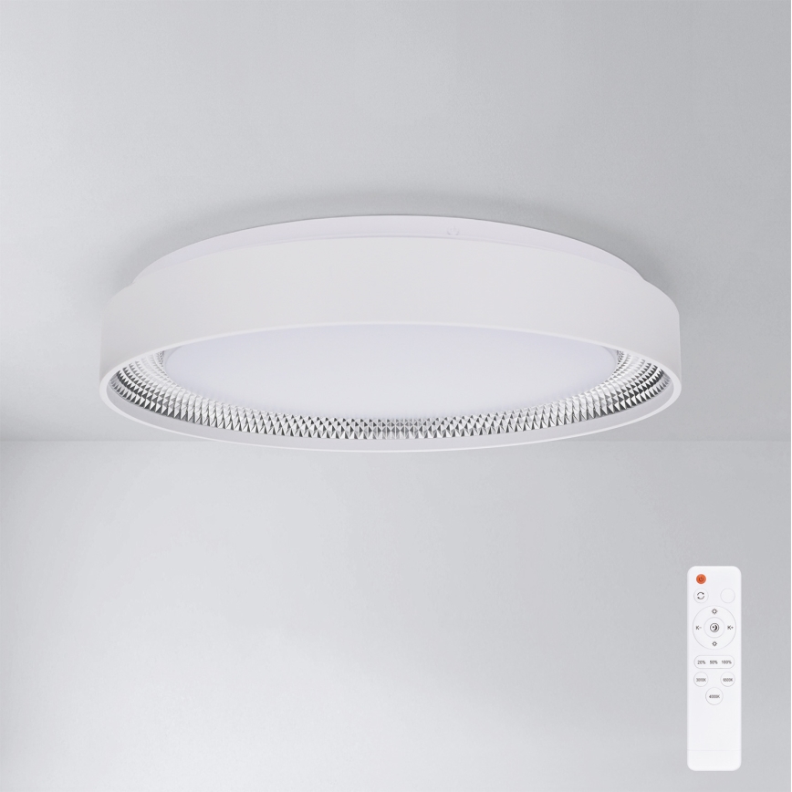 Brilagi - Ściemnialna lampa sufitowa WALDO LED/48W/230V 3000-6500K Ø 40 cm biała/srebrna + pilot zdalnego sterowania