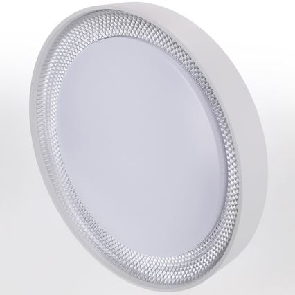 Brilagi - Ściemnialna lampa sufitowa WALDO LED/48W/230V 3000-6500K Ø 40 cm biała/srebrna + pilot zdalnego sterowania