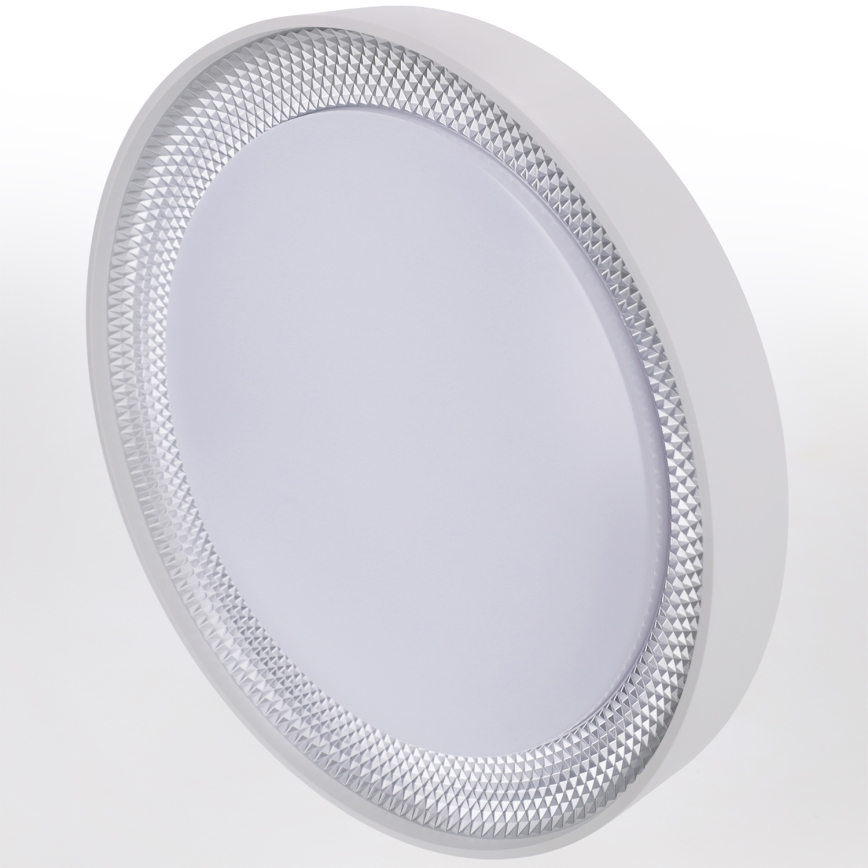 Brilagi - Ściemnialna lampa sufitowa WALDO LED/48W/230V 3000-6500K Ø 40 cm biała/srebrna + pilot zdalnego sterowania
