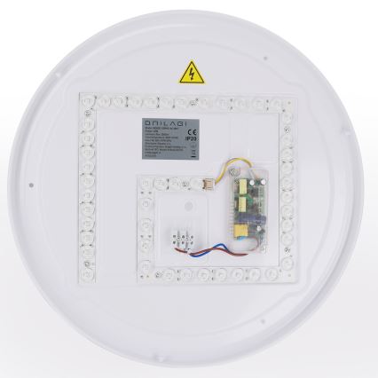 Brilagi - Ściemnialna lampa sufitowa WALDO LED/48W/230V 3000-6500K Ø 40 cm biała/srebrna + pilot zdalnego sterowania