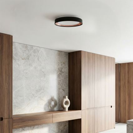 Brilagi - Ściemnialna oprawa sufitowa LED WALDO LED/48W/230V 3000-6500K śr. 40 cm czarna/złota + pilot zdalnego sterowania
