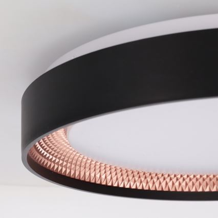 Brilagi - Ściemnialna oprawa sufitowa LED WALDO LED/48W/230V 3000-6500K śr. 40 cm czarna/złota + pilot zdalnego sterowania