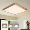 BRILAGI - ściemnialna lampa sufitowa WOODLINE SQUARE LED/100W/230V 3000–6000K dąb 80x80 cm + pilot zdalnego sterowania