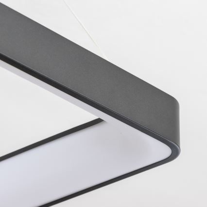 Brilagi - ściemnialny żyrandol LED wiszący na lince FALCON II LED/125W/230V 3000-6500K 60x60 cm czarny + pilot zdalnego sterowania