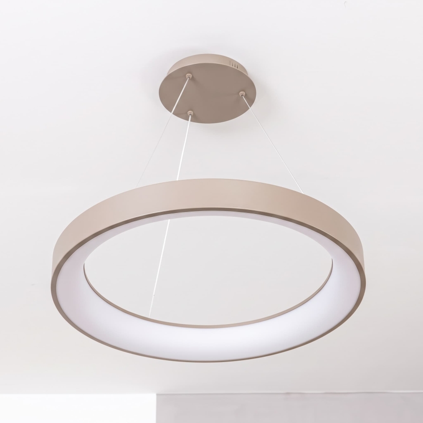 BRILAGI - LED ściemnialny żyrandol wiszący na linkach FALCON II LED/99W/230V 3000-6500K Ø 60 cm beżowy + zdalne sterowanie