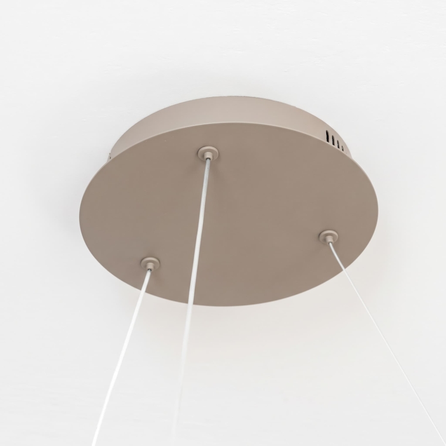 BRILAGI - LED ściemnialny żyrandol wiszący na linkach FALCON II LED/99W/230V 3000-6500K Ø 60 cm beżowy + zdalne sterowanie