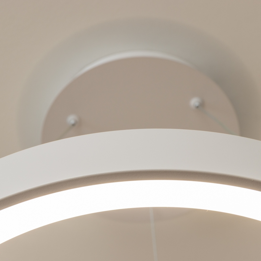 BRILAGI - ściemnialna lampa wisząca na lince FALCON II LED/99W/230V 3000-6500K śr. 60 cm biała + pilot zdalnego sterowania
