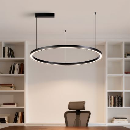 Brilagi - LED ściemnialny żyrandol na linkach PORTOFINO LED/60W/230V 3000-6000K śr. 80 cm czarny + zdalne sterowanie