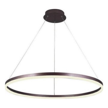 Brilagi - ściemnialna lampa wisząca na linkach CIRCLE LED/55W/230V 3000-6500K śr. 80 cm brązowa + pilot zdalnego sterowania
