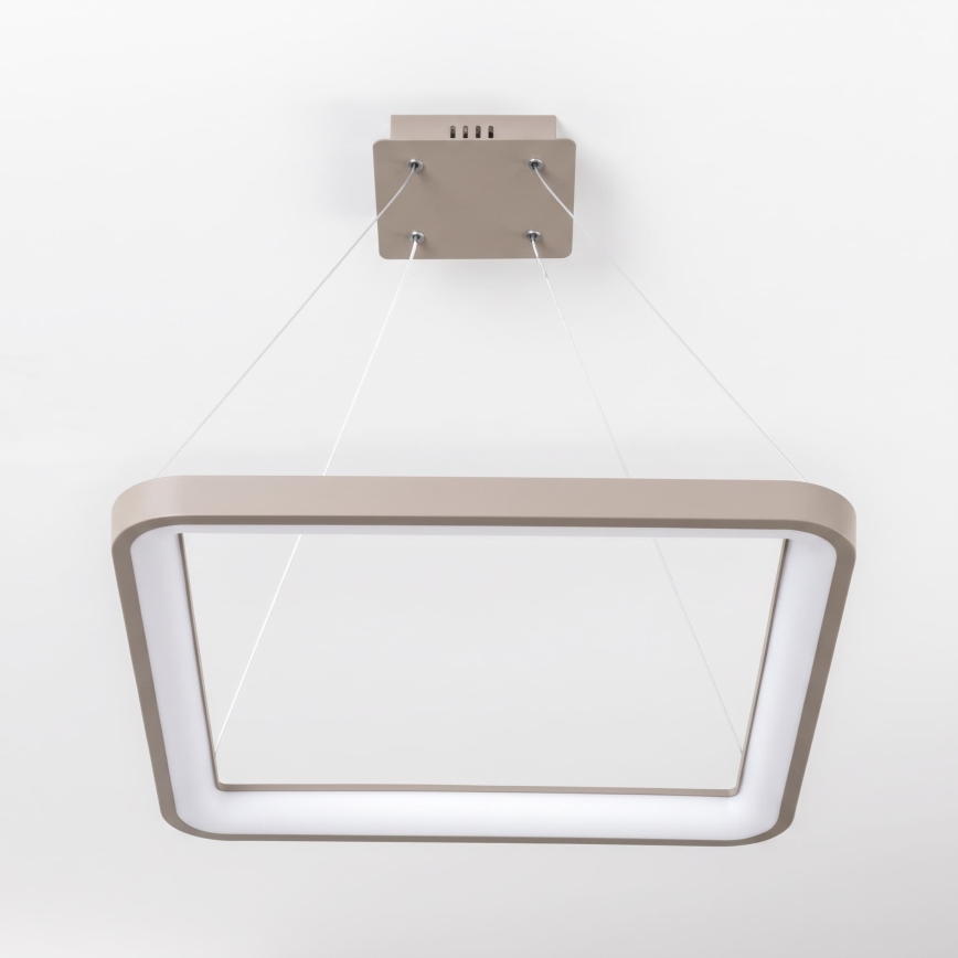 BRILAGI - LED ściemnialna lampa wisząca na linkach FALCON SLIM LED/50W/230V 3000-6500K 50x50 cm beżowa + zdalne sterowanie