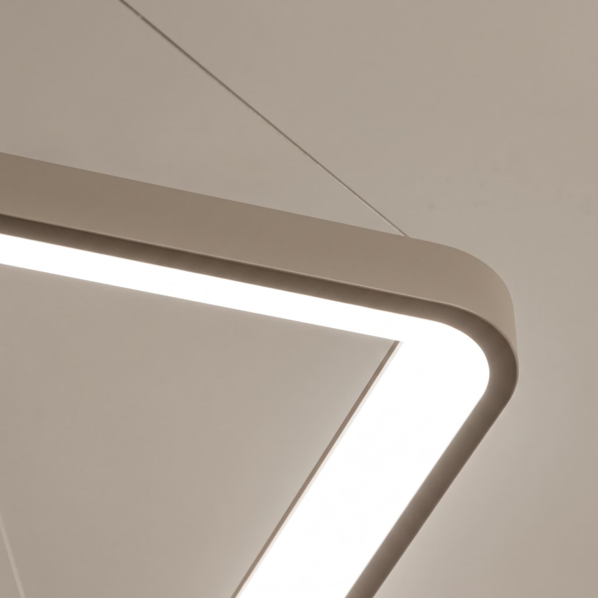 BRILAGI - LED ściemnialna lampa wisząca na linkach FALCON SLIM LED/50W/230V 3000-6500K 50x50 cm beżowa + zdalne sterowanie