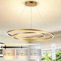 BRILAGI - ściemnialna lampa wisząca na linkach TWISTER LED/105W/230V 3000-6000K Ø 100 cm złota + pilot zdalnego sterowania
