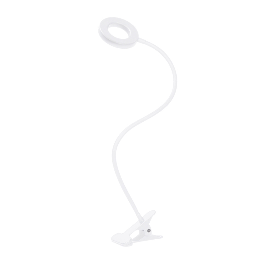 Brilagi - ściemnialna lampka LED z klipsem ORBELA LED/8W/5V 3000/4000/5000K biała