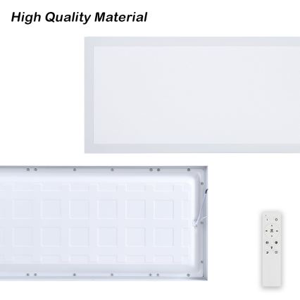 Brilagi - LED ściemnialna lampa sufitowa do łazienki FRAME SMART LED/30W/230V 30x60 cm 3000-6000K IP44 biała + pilot zdalnego sterowania