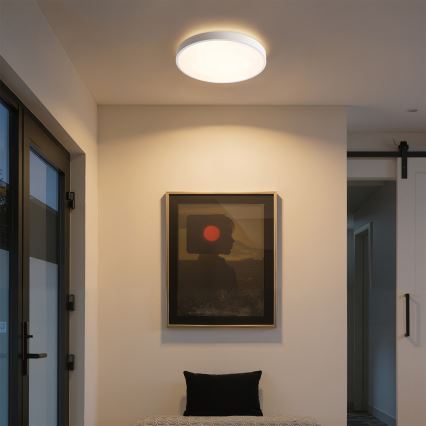 Brilagi - Ściemnialna oprawa sufitowa LED GLASS POOL DOUBLE LED/48W/230V 3000-6000K 40 cm biała + pilot zdalnego sterowania