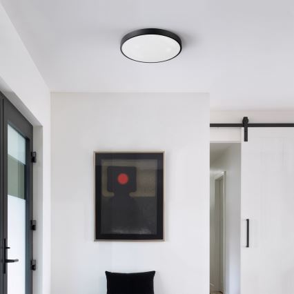 Brilagi - LED ściemnialna oprawa sufitowa GLASS POOL DOUBLE LED/48W/230V 3000-6000K 40 cm czarna + pilot zdalnego sterowania