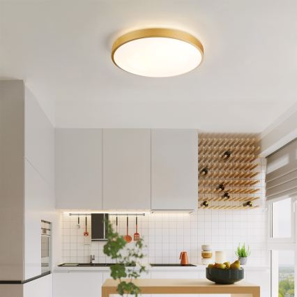 Brilagi - Ściemnialna oprawa sufitowa LED GLASS POOL DOUBLE LED/48W/230V 3000-6000K 40 cm złota + z pilotem zdalnego sterowania