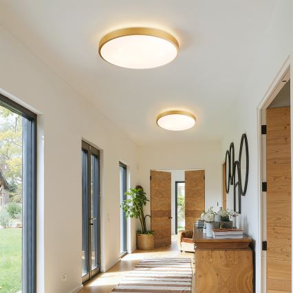 Brilagi - Ściemnialna oprawa sufitowa LED GLASS POOL DOUBLE LED/48W/230V 3000-6000K 40 cm złota + z pilotem zdalnego sterowania