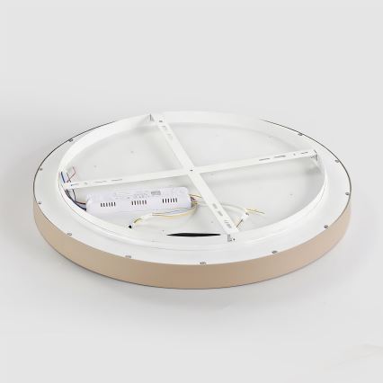 Brilagi - LED ściemnialna lampa sufitowa GLASS POOL DOUBLE LED/60W/230V 3000-6000K 50 cm beżowa + pilot zdalnego sterowania