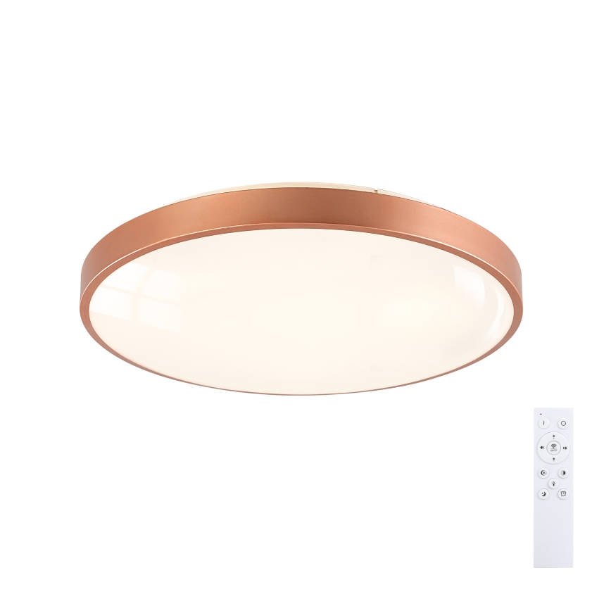 BRILAGI - LED ściemnialna lampa sufitowa GLASS POOL DOUBLE LED/60W/230V, średnica 50 cm, miedziana + pilot zdalnego sterowania