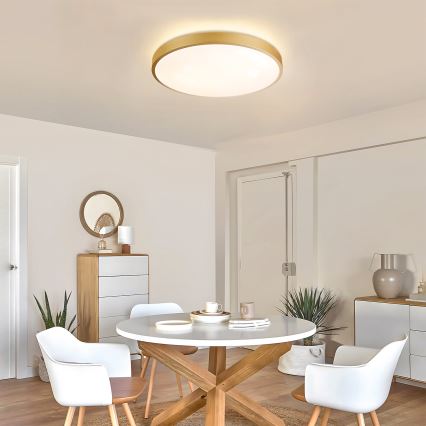 Brilagi - Ściemnialna oprawa sufitowa LED GLASS POOL DOUBLE LED/60W/230V 3000-6000K 50 cm złota + pilot zdalnego sterowania