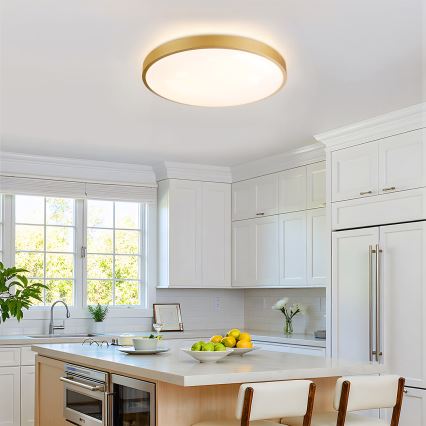 Brilagi - Ściemnialna oprawa sufitowa LED GLASS POOL DOUBLE LED/60W/230V 3000-6000K 50 cm złota + pilot zdalnego sterowania