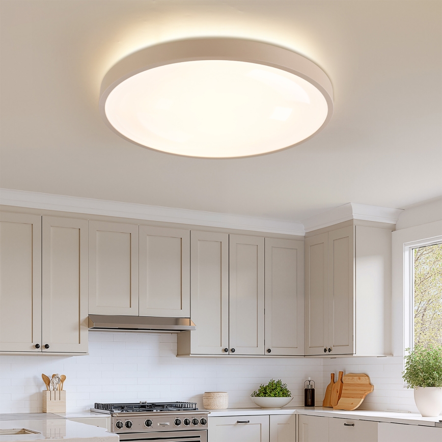 Brilagi - Ściemnialna lampa sufitowa LED GLASS POOL DOUBLE LED/80W/230V 3000-6000K 60 cm beżowa + pilot zdalnego sterowania