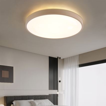 Brilagi - Ściemnialna lampa sufitowa LED GLASS POOL DOUBLE LED/80W/230V 3000-6000K 60 cm beżowa + pilot zdalnego sterowania