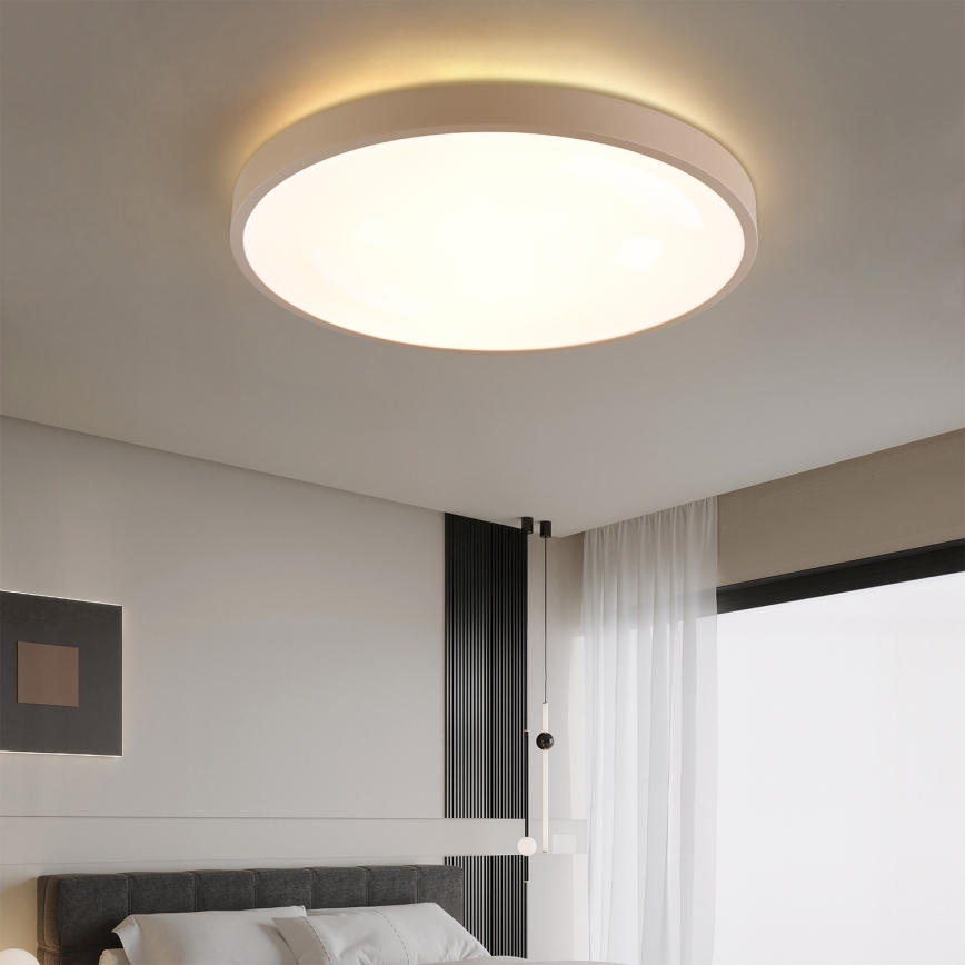 Brilagi - Ściemnialna lampa sufitowa LED GLASS POOL DOUBLE LED/80W/230V 3000-6000K 60 cm beżowa + pilot zdalnego sterowania