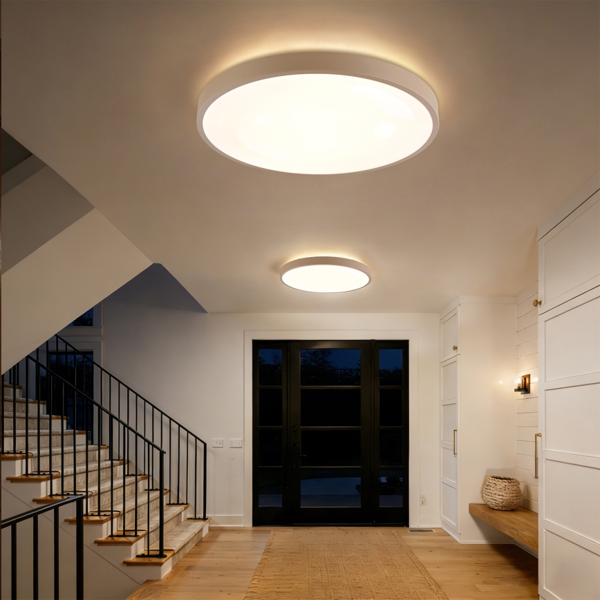 Brilagi - Ściemnialna lampa sufitowa LED GLASS POOL DOUBLE LED/80W/230V 3000-6000K 60 cm beżowa + pilot zdalnego sterowania