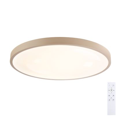 Brilagi - Ściemnialna lampa sufitowa LED GLASS POOL DOUBLE LED/80W/230V 3000-6000K 60 cm beżowa + pilot zdalnego sterowania