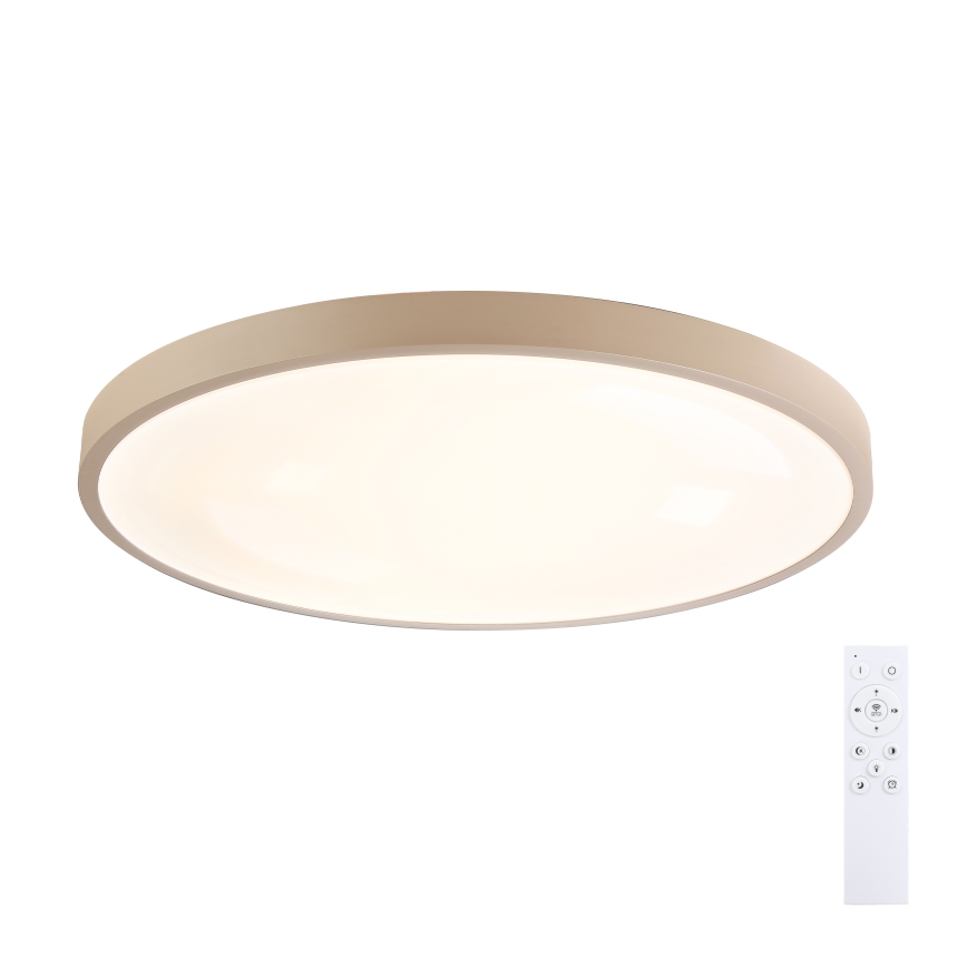 Brilagi - Ściemnialna lampa sufitowa LED GLASS POOL DOUBLE LED/80W/230V 3000-6000K 60 cm beżowa + pilot zdalnego sterowania