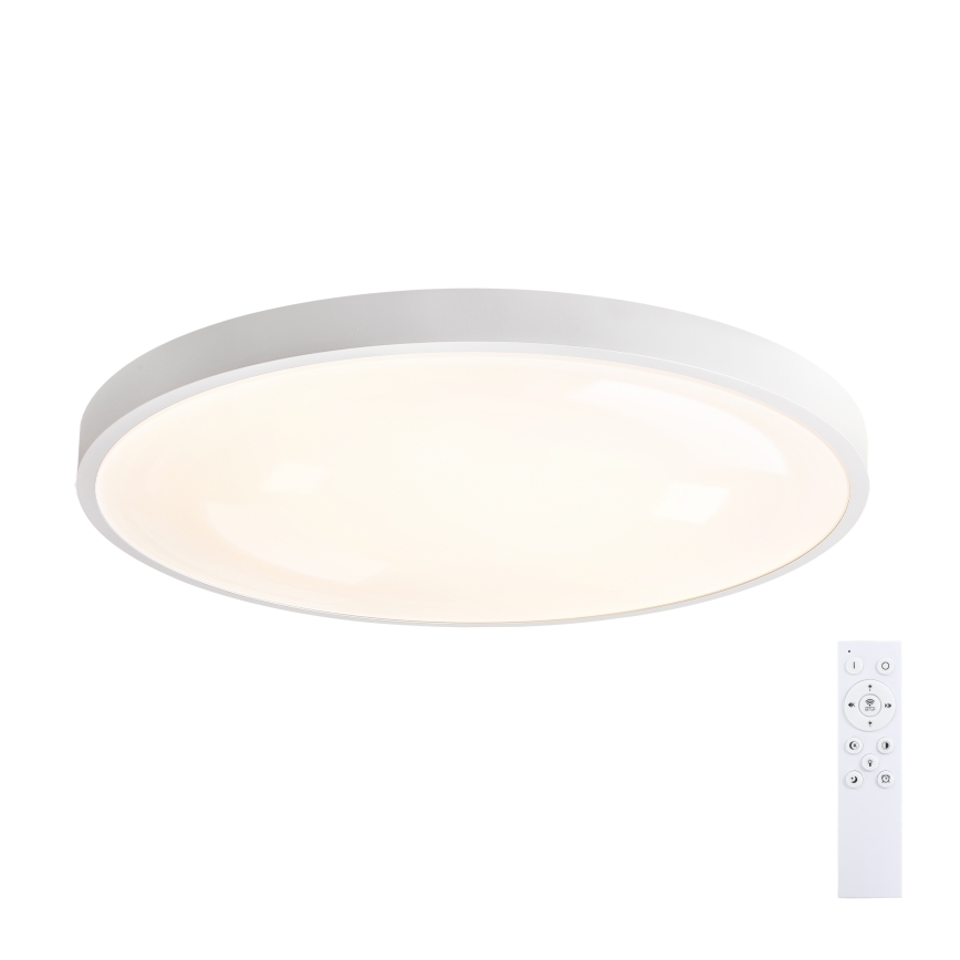 Brilagi - LED Ściemnialna lampa sufitowa GLASS POOL DOUBLE LED/80W/230V 3000-6000K 60 cm biała + pilot zdalnego sterowania