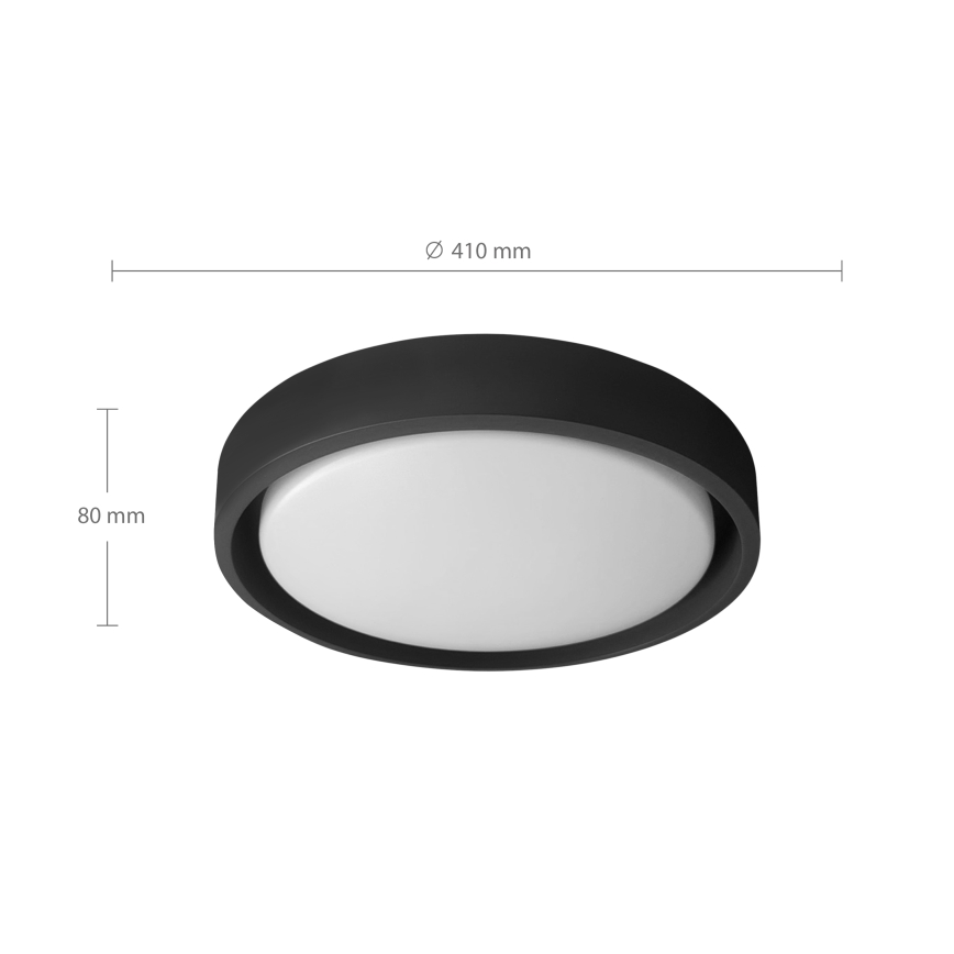 Brilagi - ściemnialna lampa sufitowa MATTEO LED/48W/230V 3000-6500K śr. 41 cm czarna  + zdalne sterowanie