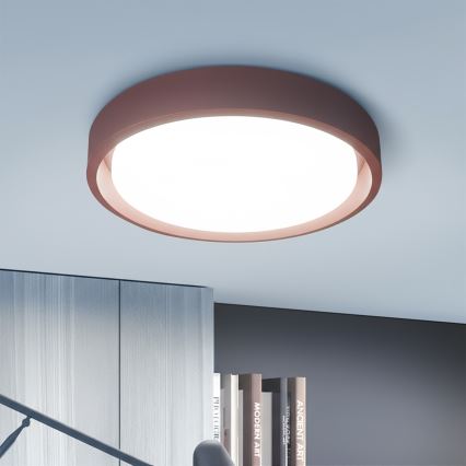 Brilagi - ściemnialna lampa sufitowa LED MATTEO LED/48W/230V 3000-6500K śr. 41 cm czerwona + pilot zdalnego sterowania