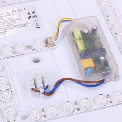 Brilagi - ściemnialna lampa sufitowa LED MATTEO LED/48W/230V 3000-6500K śr. 41 cm czerwona + pilot zdalnego sterowania