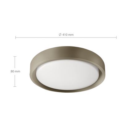 Brilagi - Ściemnialna lampa sufitowa LED MATTEO LED/48W/230V 3000-6500K śr. 41 cm taupe z pilotem