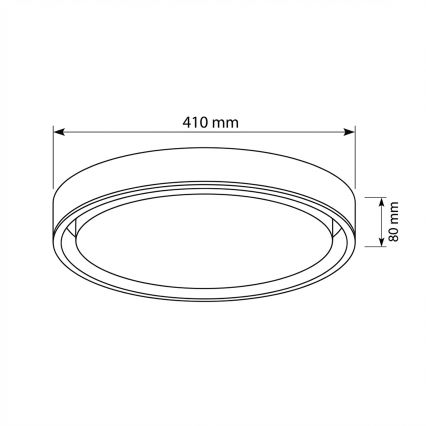 Brilagi - Ściemnialna lampa sufitowa LED MATTEO LED/48W/230V 3000-6500K śr. 41 cm taupe z pilotem