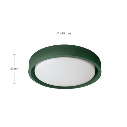 Brilagi - ściemnialny plafon LED MATTEO LED/48W/230V 3000-6500K, średnica 41 cm, kolor zielony + pilot zdalnego sterowania