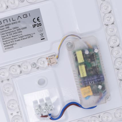 Brilagi - ściemnialny plafon LED MATTEO LED/48W/230V 3000-6500K, średnica 41 cm, kolor zielony + pilot zdalnego sterowania