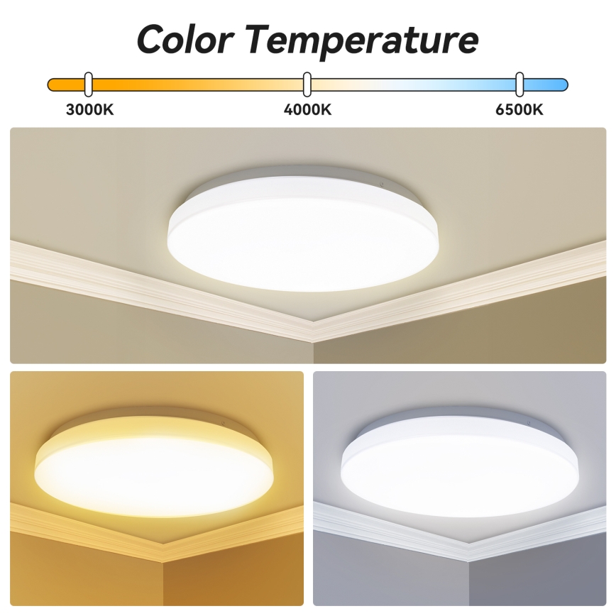 Brilagi - ściemnialna oprawa sufitowa LED MILKY WAY LED/24W/230V 3000-6500K śr. 38 cm + pilot zdalnego sterowania