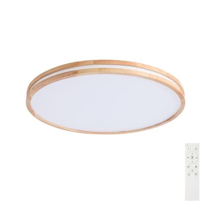 Brilagi - ściemnialna lampa sufitowa LED MOLINA LED/100W/230V 3000-6000K dąb śr. 80 cm + pilot zdalnego sterowania