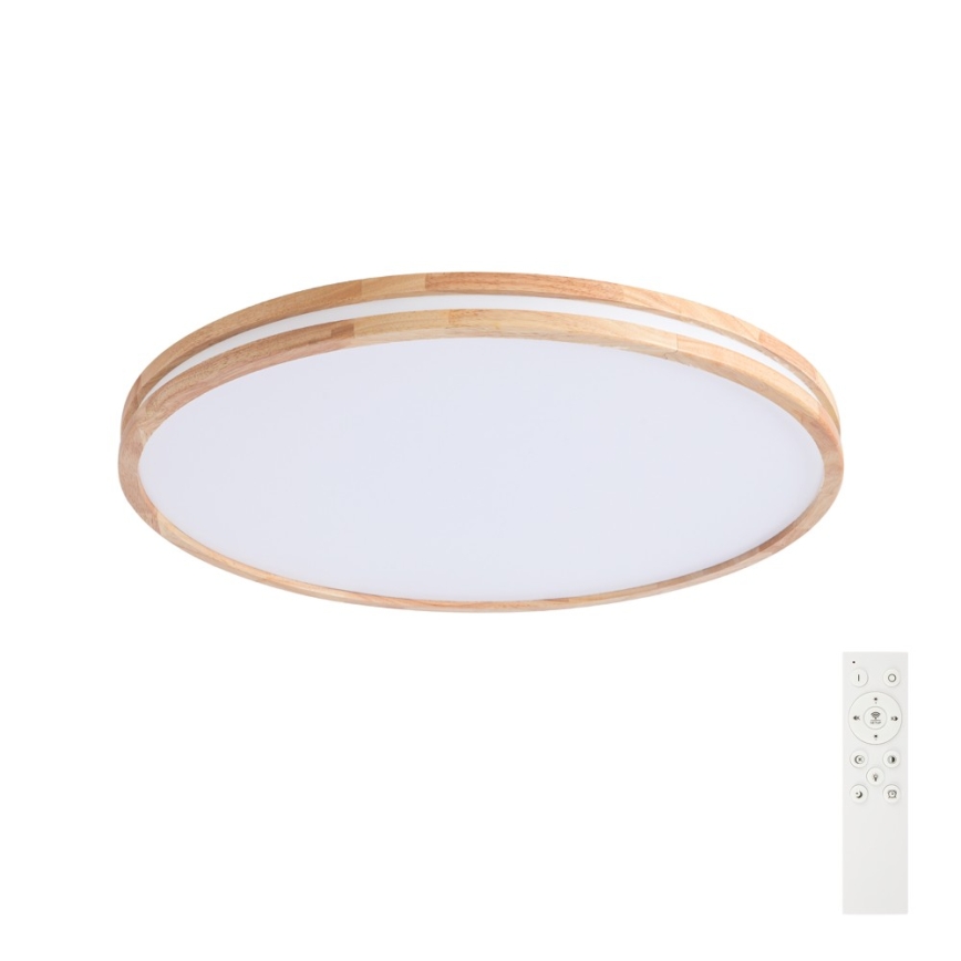 Brilagi - ściemnialna lampa sufitowa LED MOLINA LED/100W/230V 3000-6000K dąb śr. 80 cm + pilot zdalnego sterowania